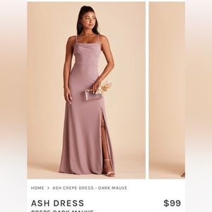 Burst Grey Bridesmaids Dress